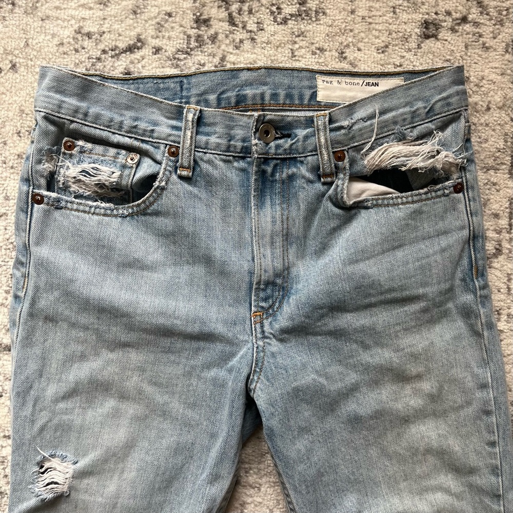 Rag and Bone high-rise distressed jeans - Picture 3 of 5
